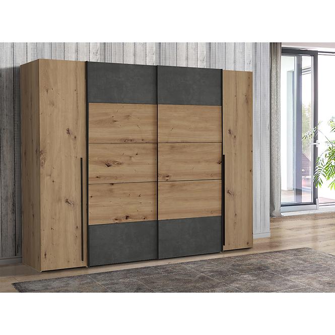 Szekrény Narago 5 270 NRGS82511-C752 tölgy Artisan/Beton