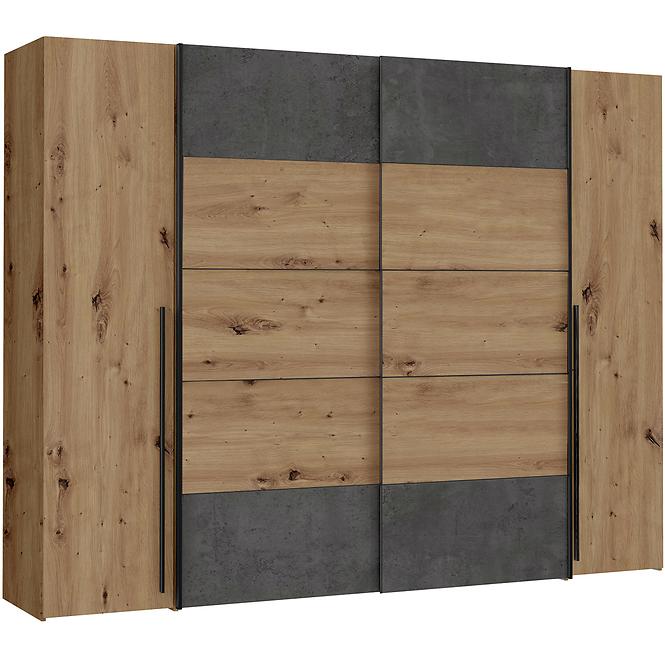 Szekrény Narago 5 270 NRGS82511-C752 tölgy Artisan/Beton
