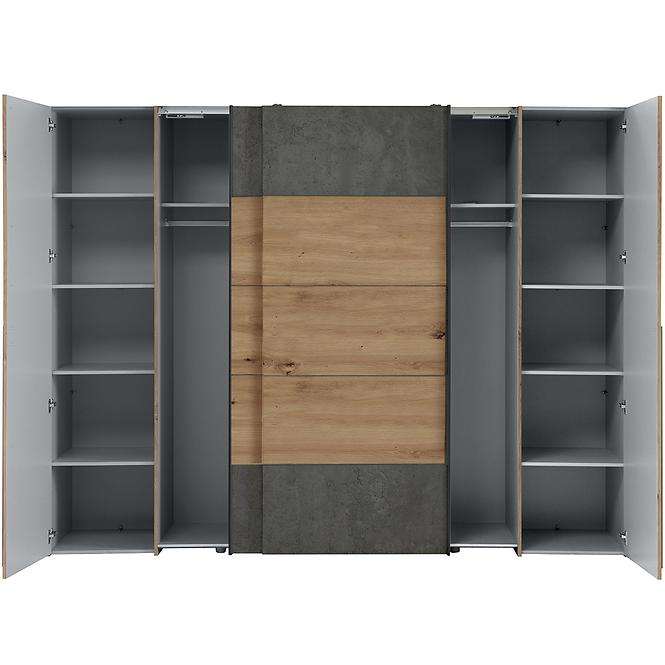 Szekrény Narago 5 270 NRGS82511-C752 tölgy Artisan/Beton
