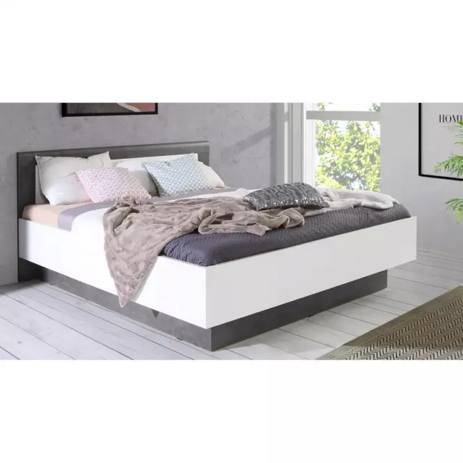 Ágy Julietta 167 JLTL167-C289 konténer betonnal/fehér fényű
