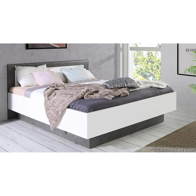 Ágy Julietta 167 JLTL167-C289 konténer betonnal/fehér fényű