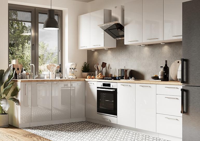 Konyhaszekrény Vita D60 Pk Mv 2133 PL fehér fényű,10