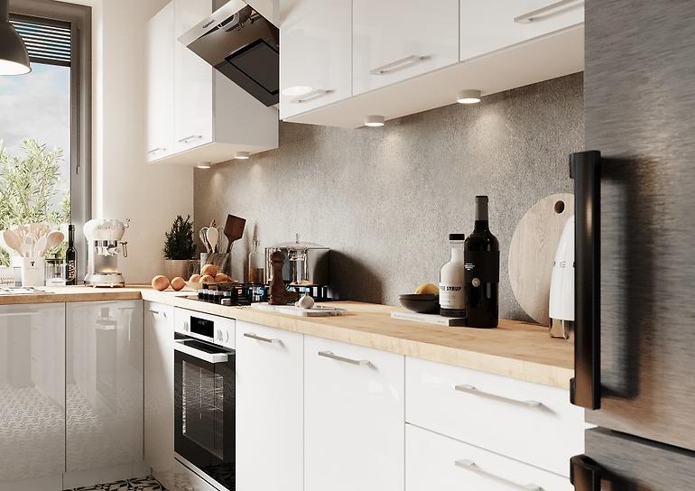 Konyhaszekrény Vita D60 Pk Mv 2133 PL fehér fényű