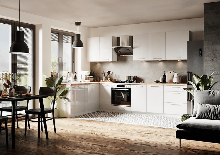 Konyhaszekrény Vita D60PK 2133 PL fehér fényű,12