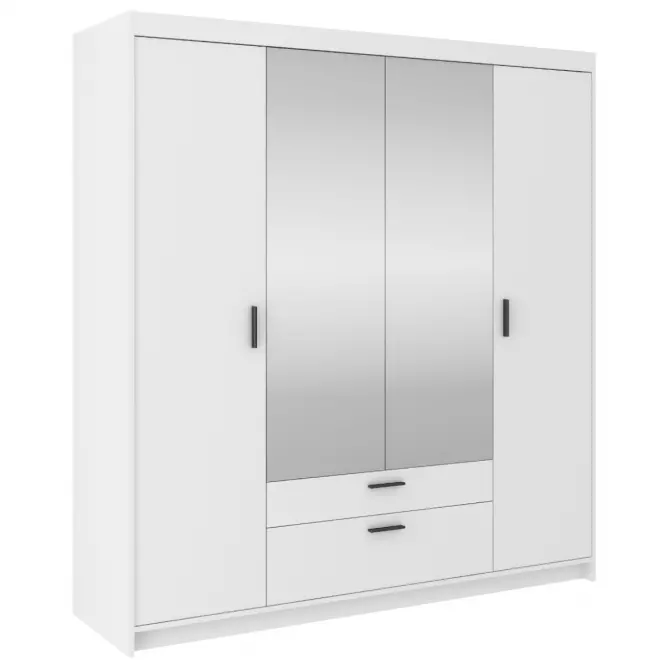 Szekrény Elena 4D fehér tükörrel