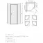 Zuhanykabin PKDJ/TX5 90 W0 SB Glass Protect,2