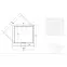 Zuhanytálca Ultraslim Axim 80x80x4.5+szifón,5