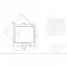 Zuhanytálca Ultraslim Axim 90x90x4.5+szifón,5