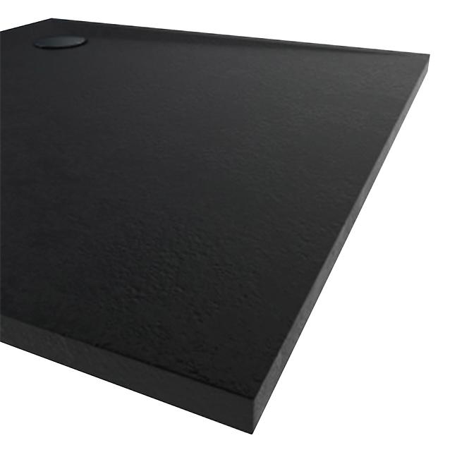 Zuhanytálca AQM12460CST 80X80X3 fekete