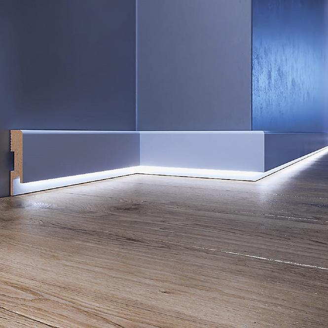 Exkluzív padlólista LED LB1 fehér 2m