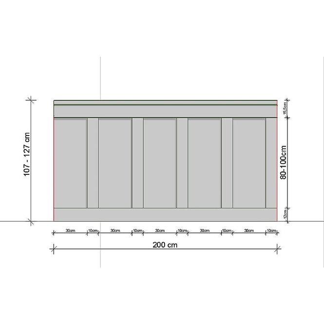 Burkolat/falicsempe MDF MODERN,7