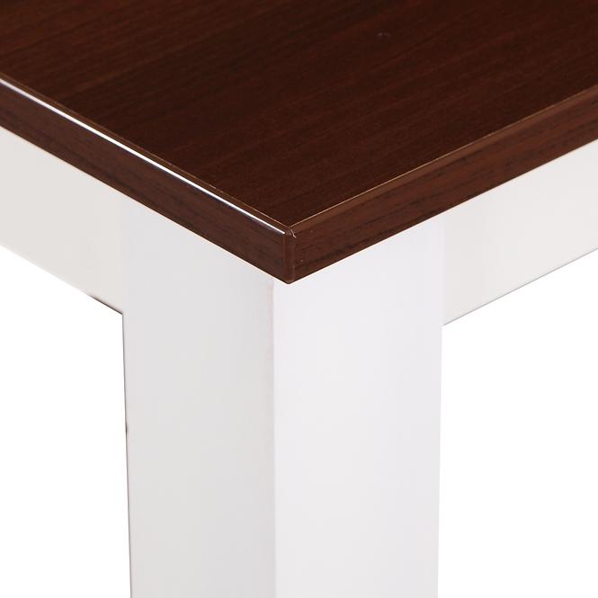 Asztal ST29 100X70 dió/fehér
