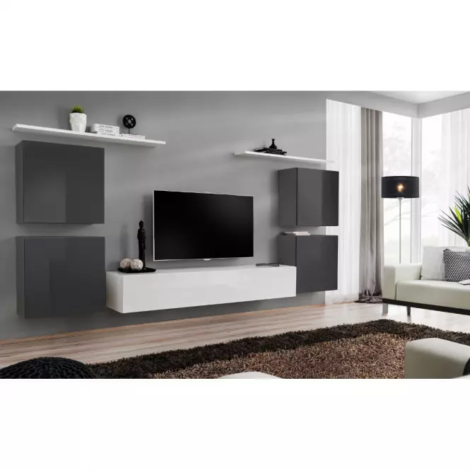 Fali szekrény RTV Switch SW1 fehér
