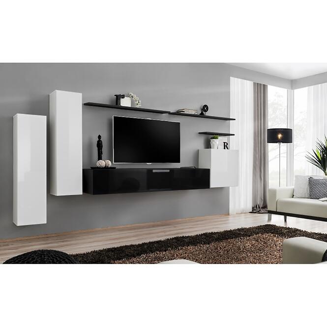 Fali szekrény RTV Switch SW1 fekete