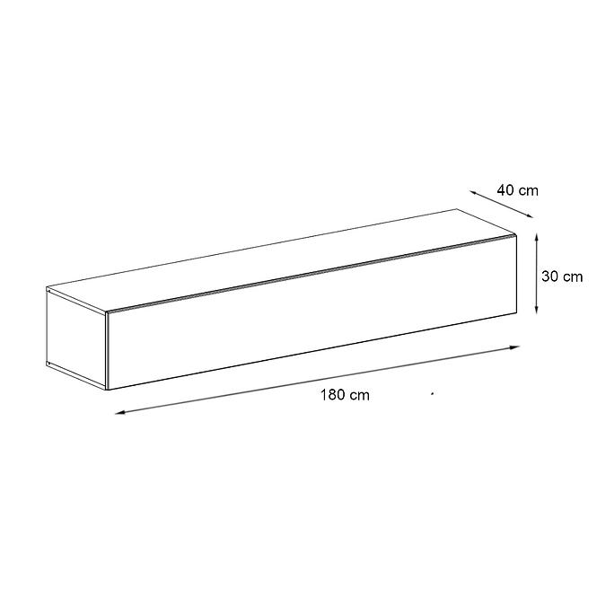 Fali szekrény RTV Switch SW1 Grafit,2