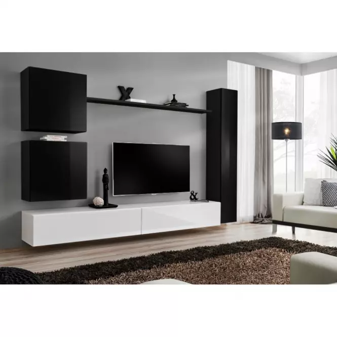Fali szekrény RTV Switch SW2 fehér,6