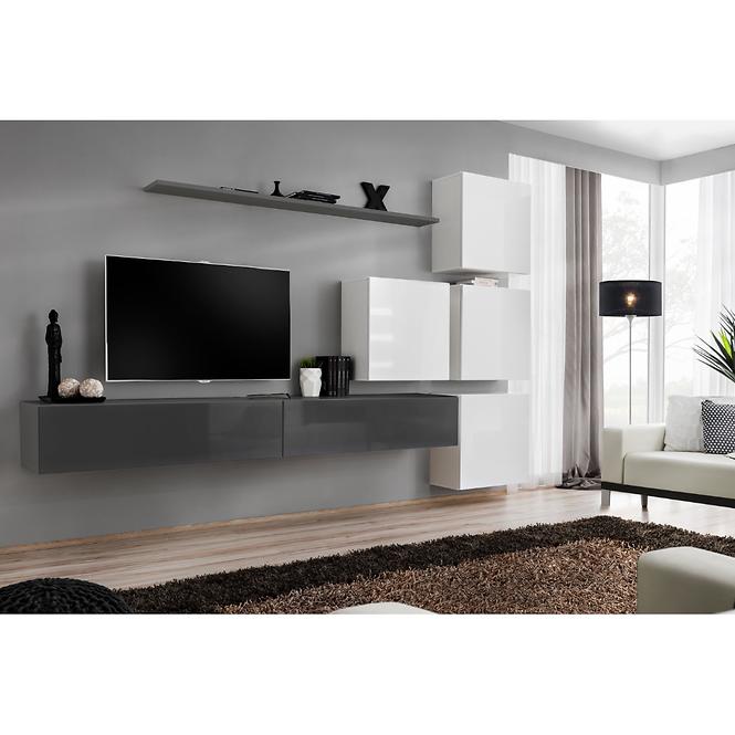 Fali szekrény RTV Switch SW2 Grafit,8