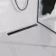Lineáris megfordítható lefolyó Duplex Fekete ABS+Inox 500,5