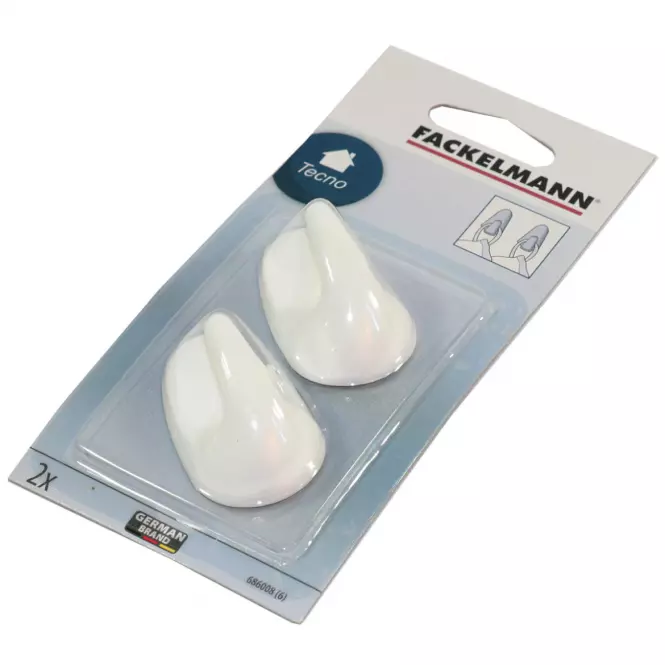 Ovális kampók fehér 5cm 686008