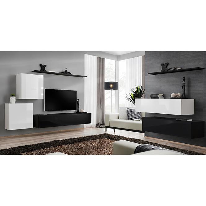 Nappali bútor Switch V fehér /fekete