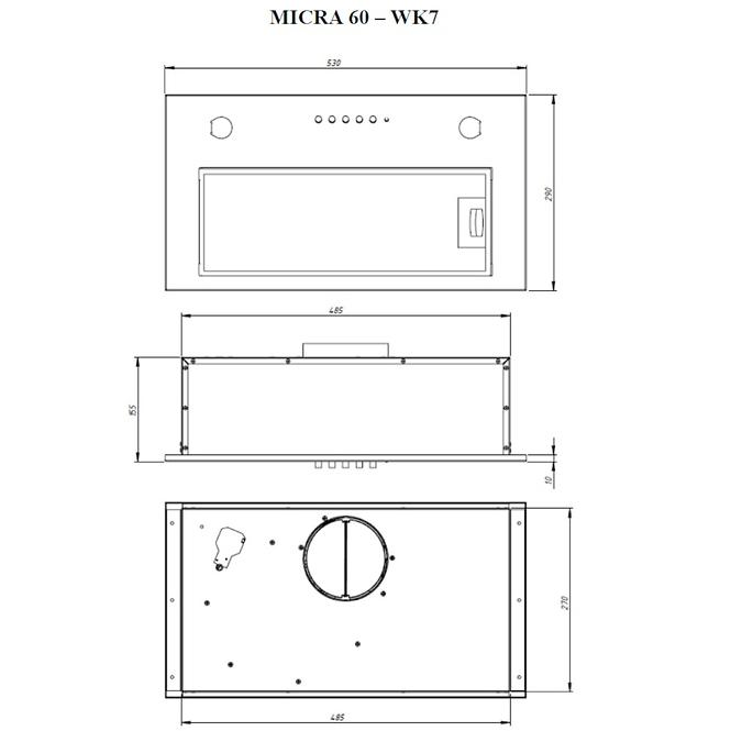 Páraelszívó WK-7 MICRA 60 fehér