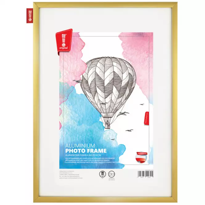 Aluminium fotókeret arany színben 32x22 cm