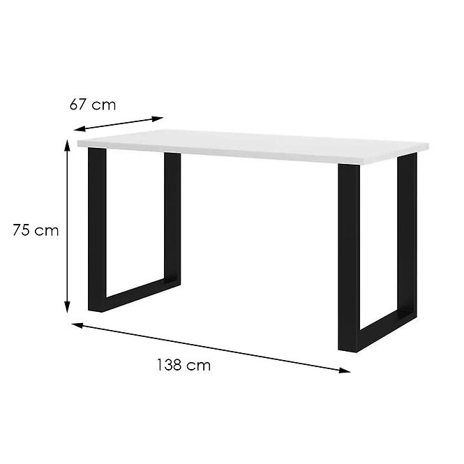 Asztal Imperial 138x67-fehér
