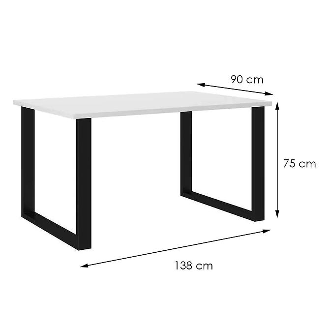 Asztal Imperial 138x90-fehér