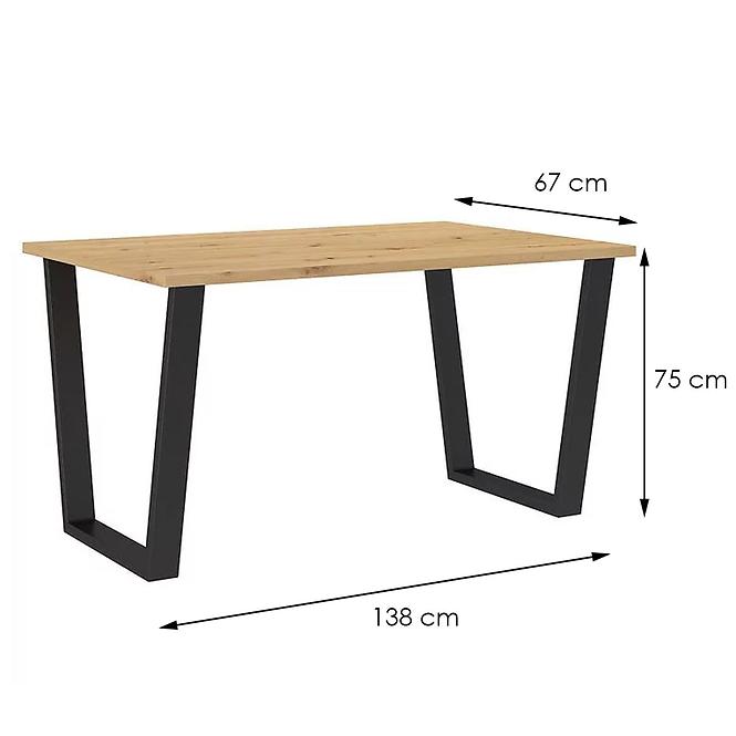 Asztal Cezar 138x67 – Artisan