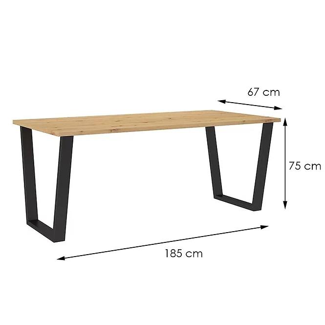 Asztal Cezar 185x67 – Artisan