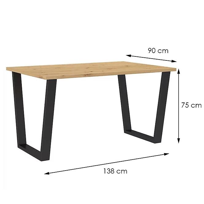 Asztal Cezar 138x90 – Artisan