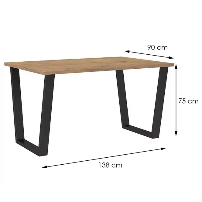 Asztal Cezar 138x90 – Lancelot,4