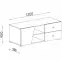 TV állvány Delta 120 dl8 tölgy/antracit,2