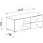 TV állvány Delta 120 dl8 tölgy/antracit,2