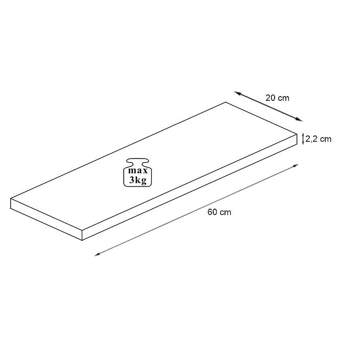 Falipolc Switch SW3 Fekete