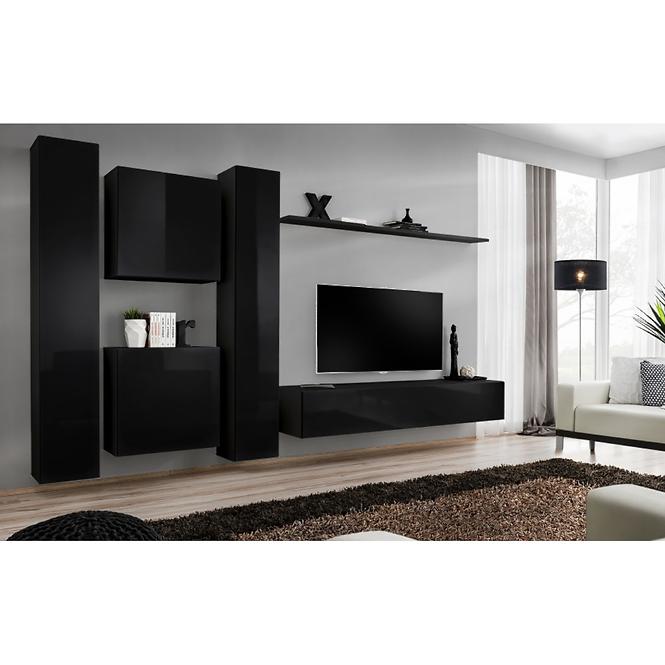 Fali szekrény Switch SW1 fekete,4