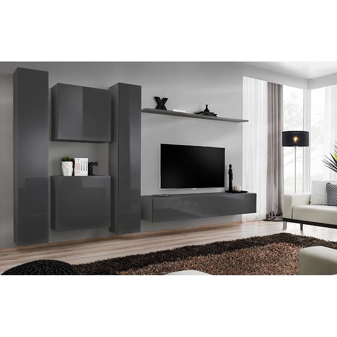 Fali szekrény Switch SW1 Grafit,4