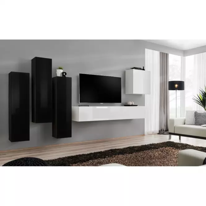 Fali szekrény Switch SW2 fekete,6