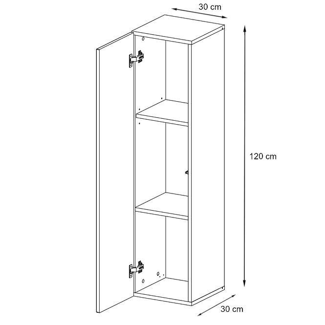 Fali szekrény Switch SW2 Grafit,2
