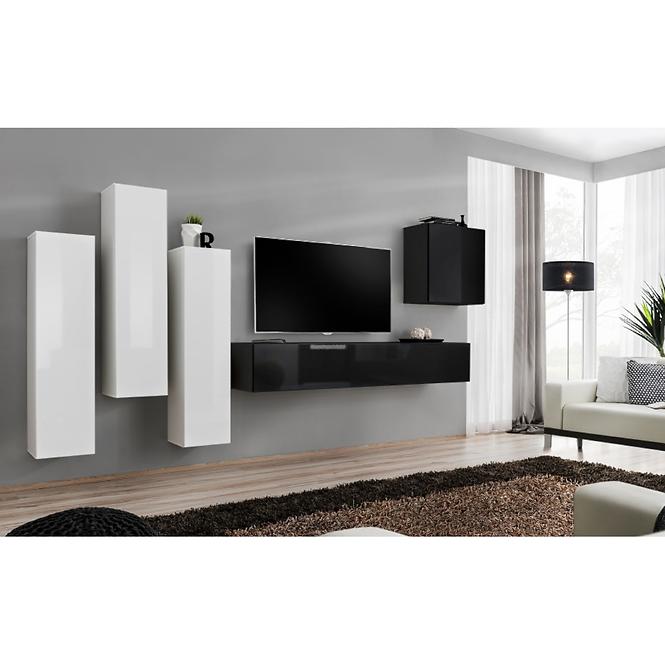 Fali szekrény Switch SW3 fekete,5