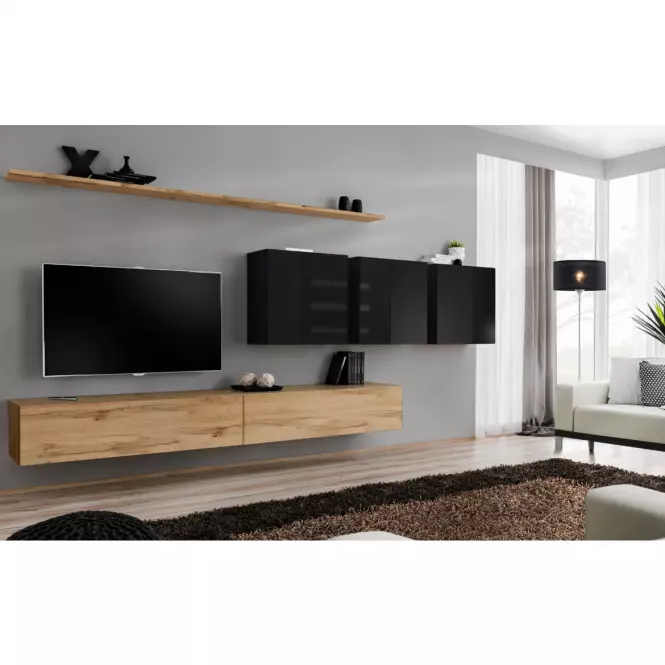 Fali szekrény Switch SW3 fekete