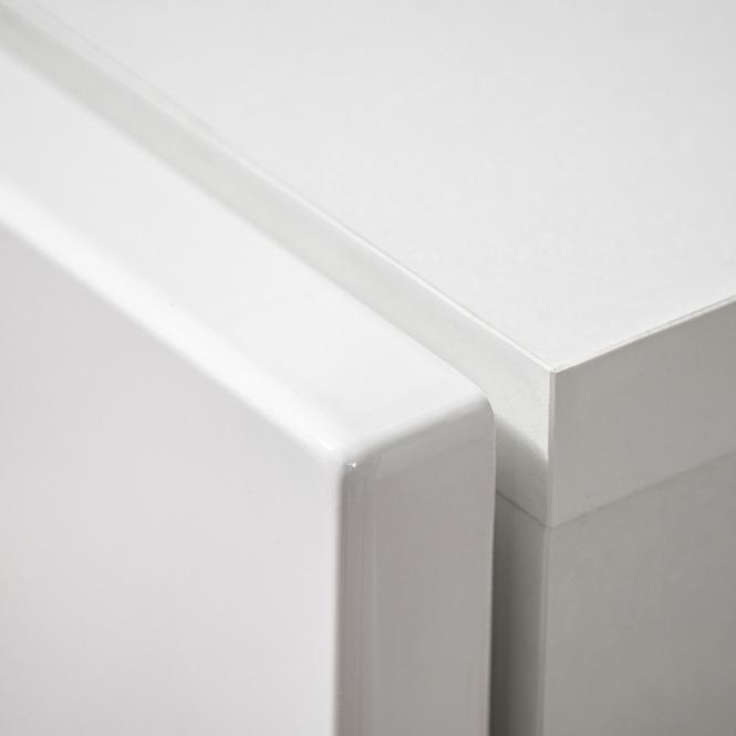 Vitrin Cross Biely/perla Elm