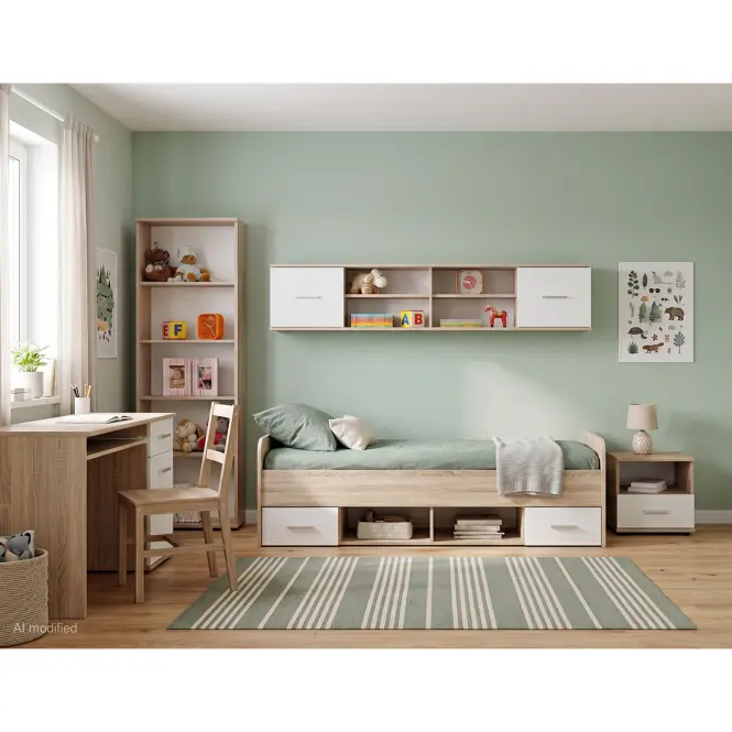 Íróasztal Dino sonoma tölgy/fehér