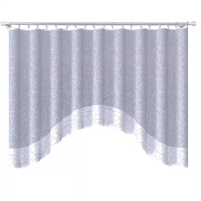 Jacquard függöny NIKA 300x160 fehér
