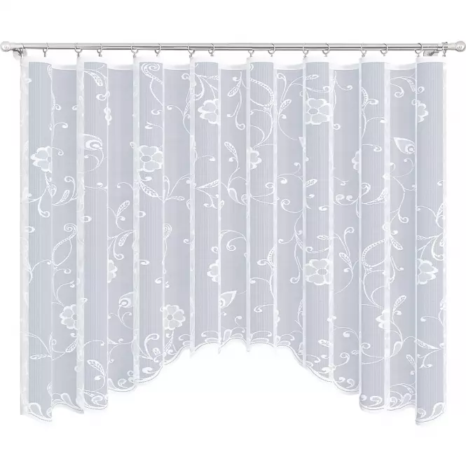 Jacquard függöny POSŁONEK 300x150 fehér