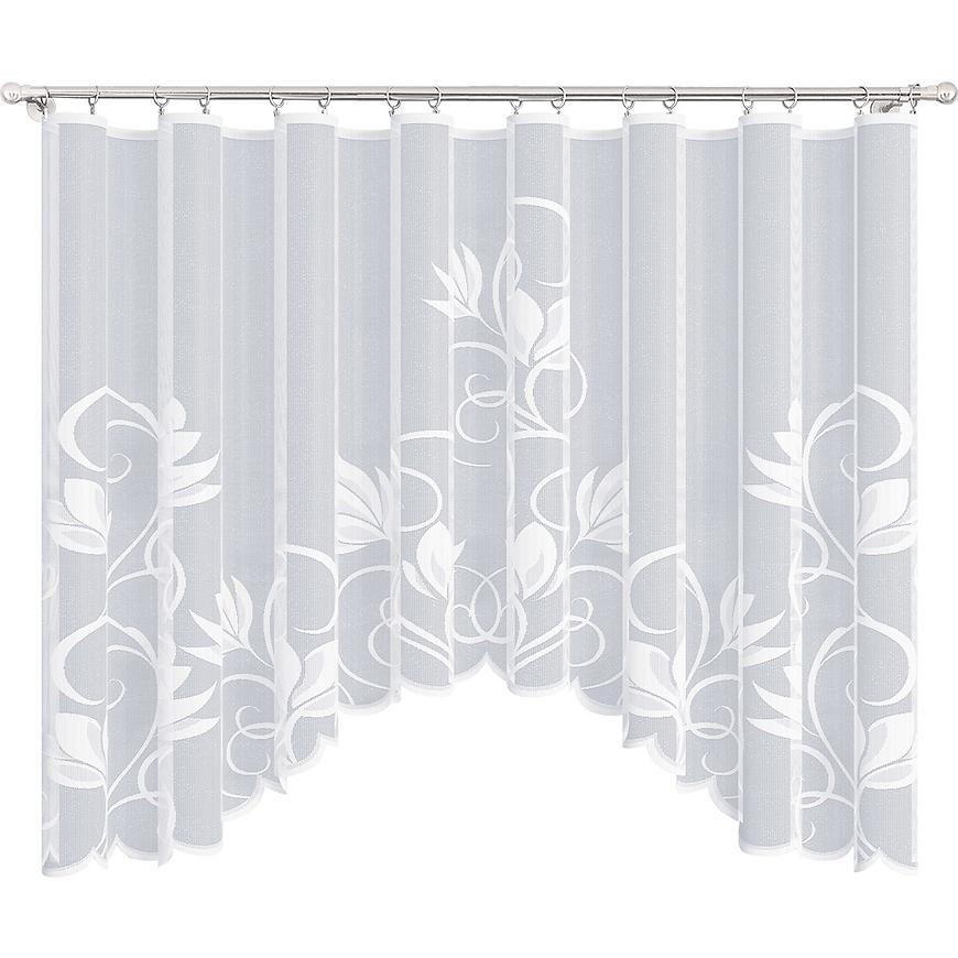 Jacquard függöny SZAFRAN 300x150 fehér