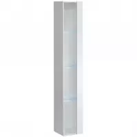 Fali szekrény Switch Üveg WW1 fehér  + LED