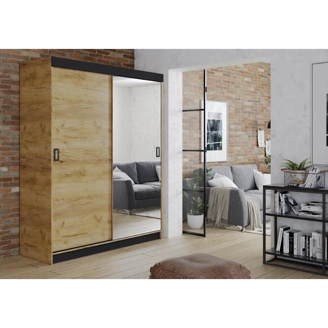 Szekrény Retro 1l 138 arany kraft,3