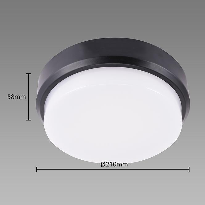 Mennyezeti lámpa LED C 18W Black 4000K 03801,3