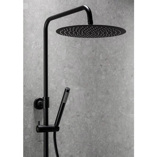 Esőzuhany termosztatikus zuhanykeverővel Moza Black Premium
